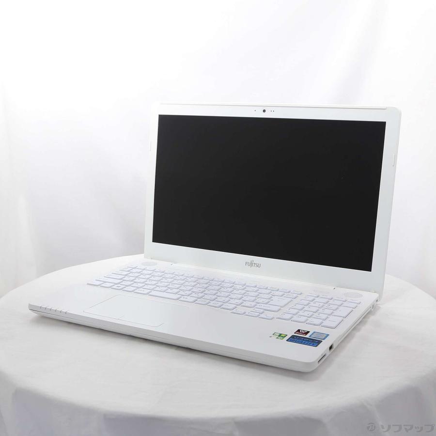 〔中古〕FUJITSU(富士通）  格安安心パソコン LIFEBOOK AH51／C3 FMVA51C3W プレミアムホワイト 〔Windows 10〕 | 富士通 | 01