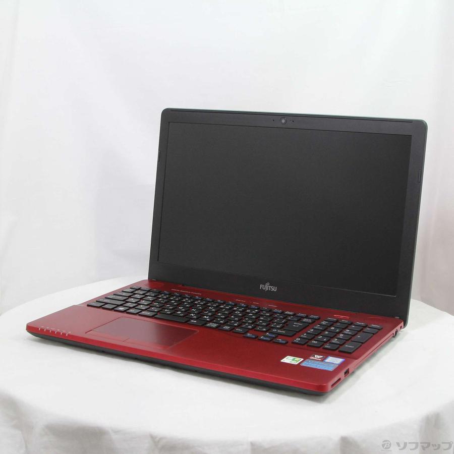〔中古〕FUJITSU(富士通）  格安安心パソコン LIFEBOOK AH45／A3 FMVA45A3R ルビーレッド 〔Windows 10〕 | 富士通 | 01