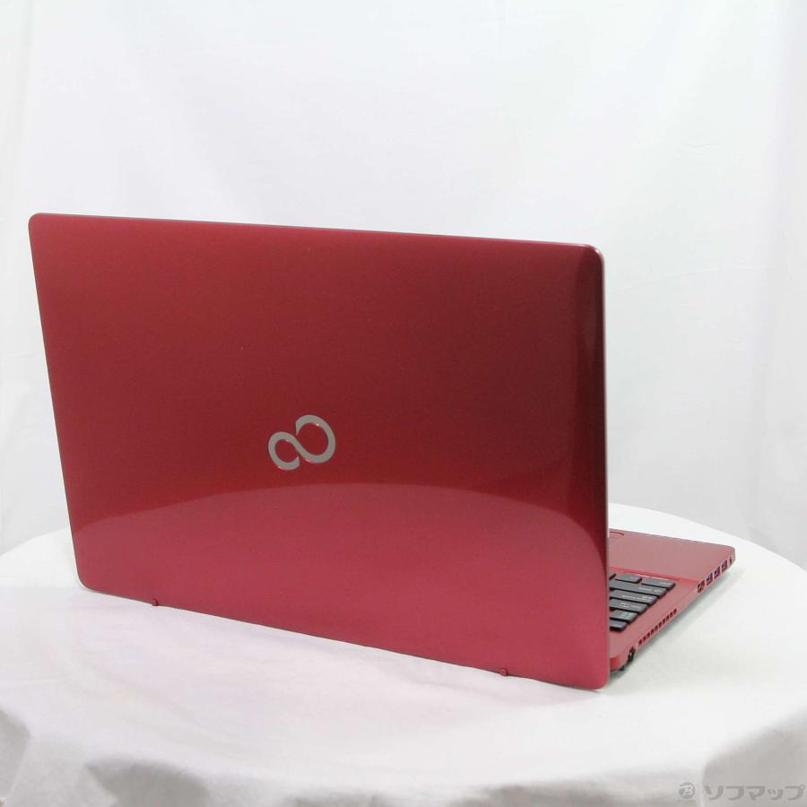 〔中古〕FUJITSU(富士通）  格安安心パソコン LIFEBOOK AH45／A3 FMVA45A3R ルビーレッド 〔Windows 10〕 | 富士通 | 03