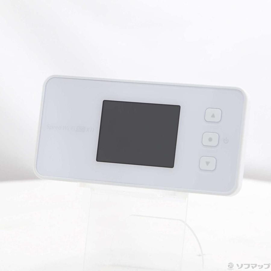 〔中古〕WIMAX  〔中古品〕 Speed Wi-Fi 5G X11 NAR01SWU スノーホワイト WiMAX |  | 01
