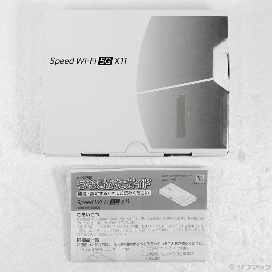 〔中古〕WIMAX  〔中古品〕 Speed Wi-Fi 5G X11 NAR01SWU スノーホワイト WiMAX |  | 05
