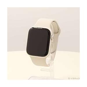 〔中古〕Apple(アップル)  Apple Watch Series 7 GPS 45mm スターライトアルミニウムケース スターライトスポーツバンド | Apple