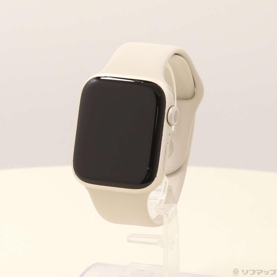 〔中古〕Apple(アップル)  Apple Watch Series 7 GPS 45mm スターライトアルミニウムケース スターライトスポーツバンド | Apple | 01