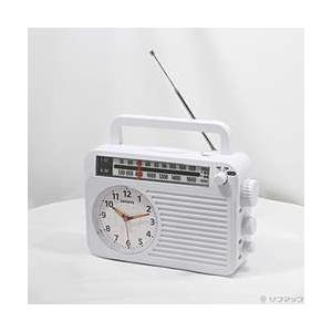 〔中古〕aiwa(アイワ)  〔展示品〕 アナログ時計付きホームラジオ ホワイト FR-AA50W | 