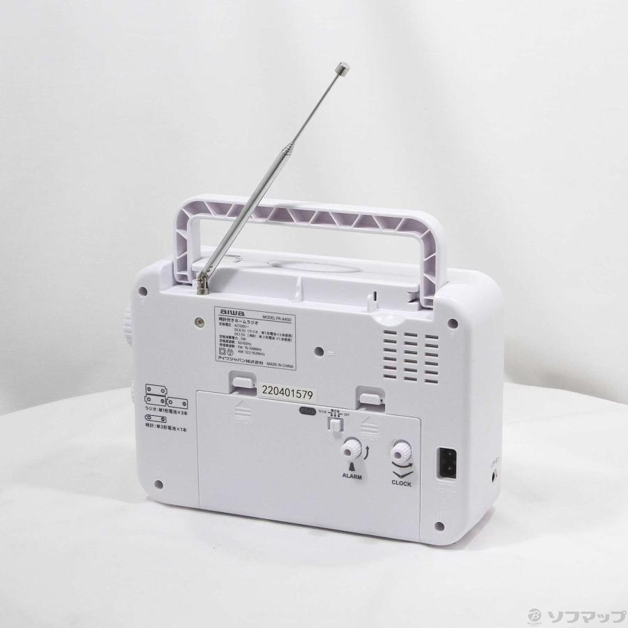 〔中古〕aiwa(アイワ)  〔展示品〕 アナログ時計付きホームラジオ ホワイト FR-AA50W |  | 03