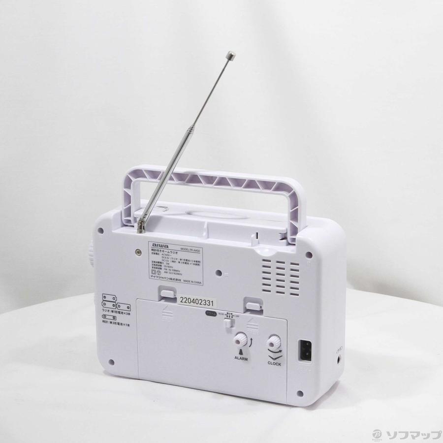 〔中古〕aiwa(アイワ)  〔展示品〕 アナログ時計付きホームラジオ ホワイト FR-AA50W |  | 03