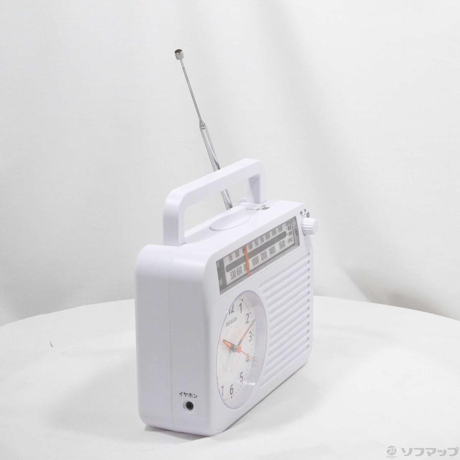 〔中古〕aiwa(アイワ)  〔展示品〕 アナログ時計付きホームラジオ ホワイト FR-AA50W |  | 04