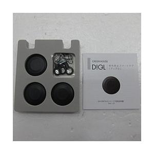 〔中古〕GREEN HOUSE(グリーンハウス)  〔展示品〕 スマートタグ DIGL(ディグル)3個入り ブラック GH-SMTA3MS-BK | GREEN HOUSE（パソコン）