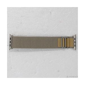 〔中古〕Apple(アップル)  〔展示品〕 49mmケース用 タンアルパインループ(L) ナチュラルチタニウムの仕上げ MXN33FE／A | Apple