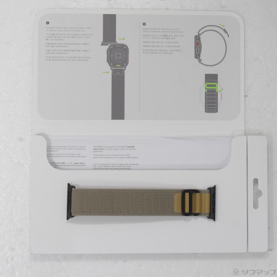 〔中古〕Apple(アップル)  〔展示品〕 49mmケース用 タンアルパインループ(L) ブラックチタニウムの仕上げ MYQ23FE／A | Apple | 01