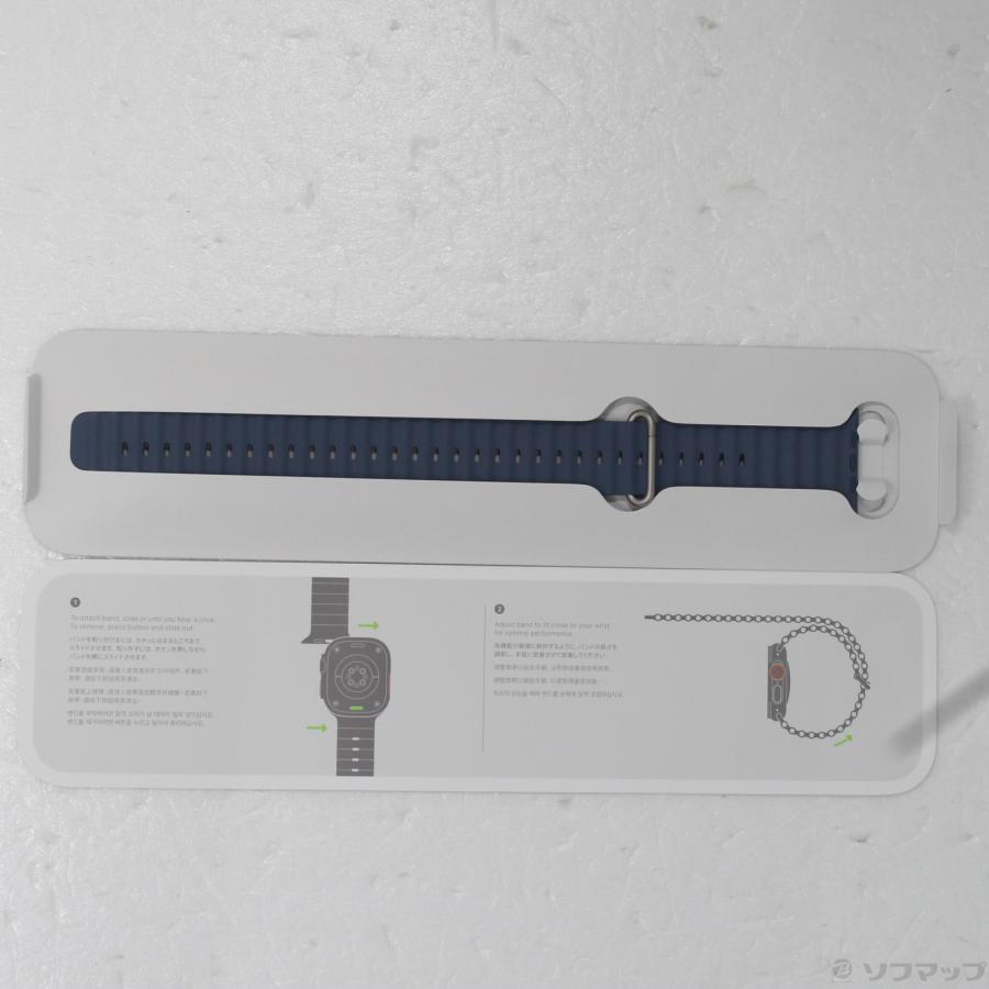 〔中古〕Apple(アップル)  〔展示品〕 49mmケース用 アンカーブルーオーシャンバンドエクステンション ナチュラルチタニウムの仕上げ MGCE4FE／A | Apple | 01