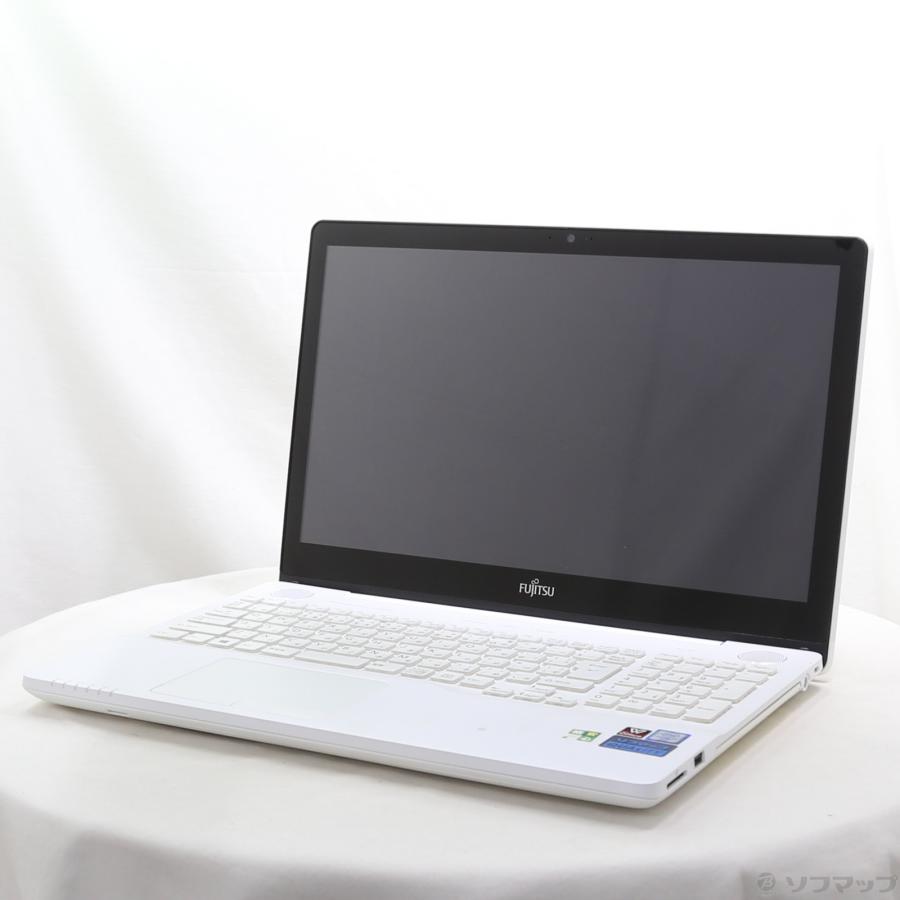 〔中古〕FUJITSU(富士通）  格安安心パソコン LIFEBOOK AH77／Y FMVA77YWG プレミアムホワイト 〔Windows 10〕 | 富士通 | 01