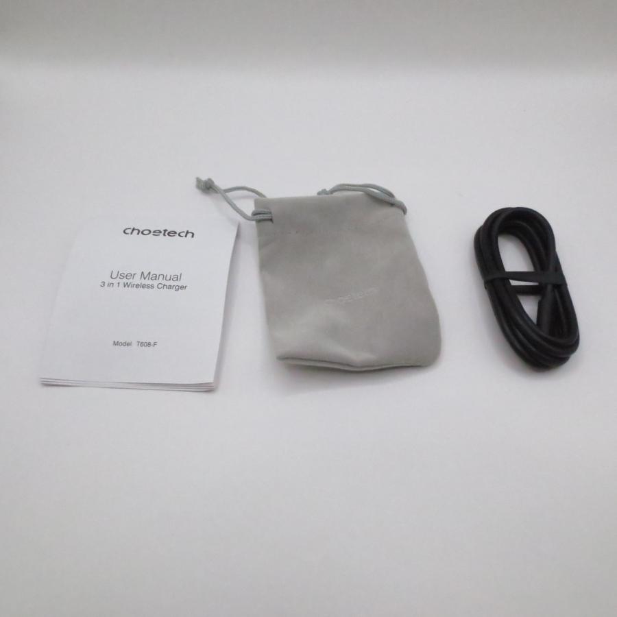 〔中古〕CHOETECH  〔展示品〕 4-in-1 磁気ワイヤレス急速充電器 Samsung対応 ブラック T608-F ブラック |  | 02