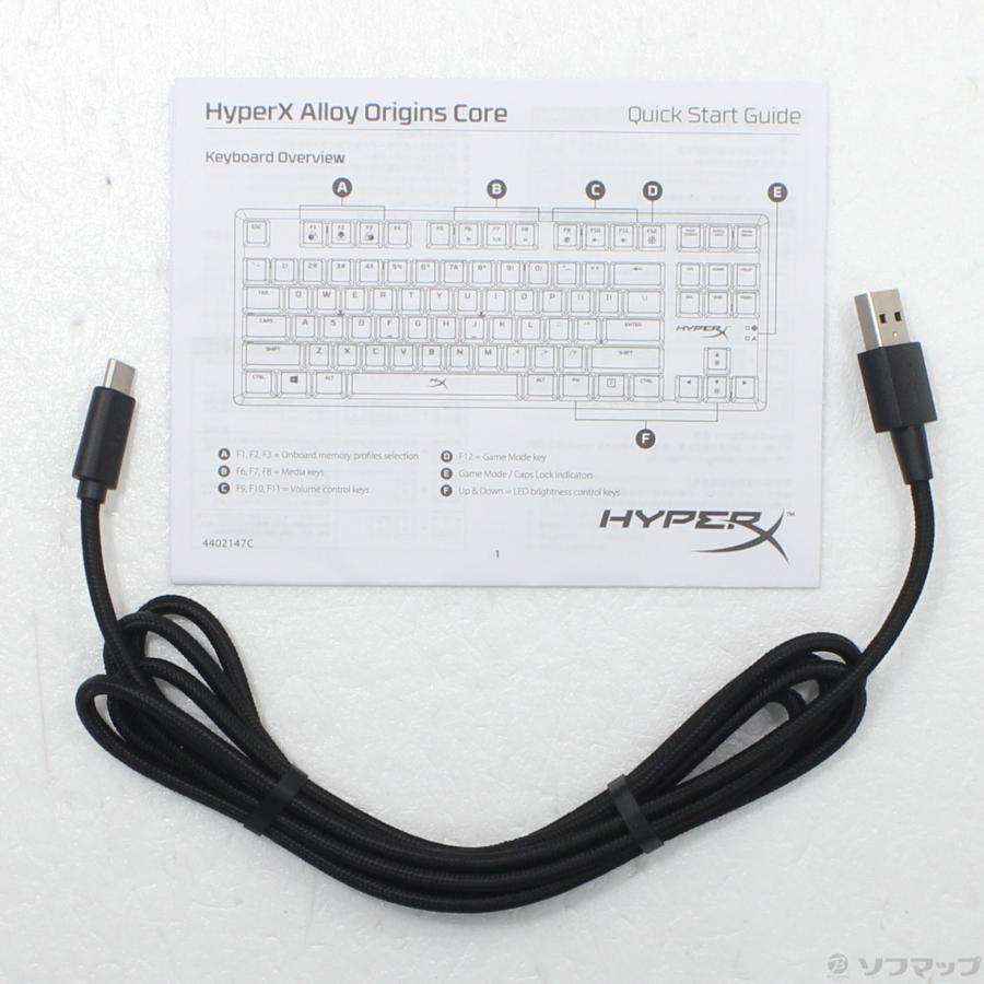 〔中古〕HYPERX  〔展示品〕 HyperX Alloy Origins Core RGB Mechanical Gaming Keyboard 4P5P3AJ#ABJ |  | 02