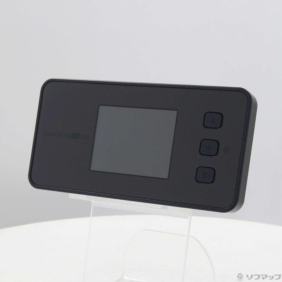 中古〕WIMAX Speed Wi-Fi 5G X12 NAR03SKU シャドーブラック SIMフリー