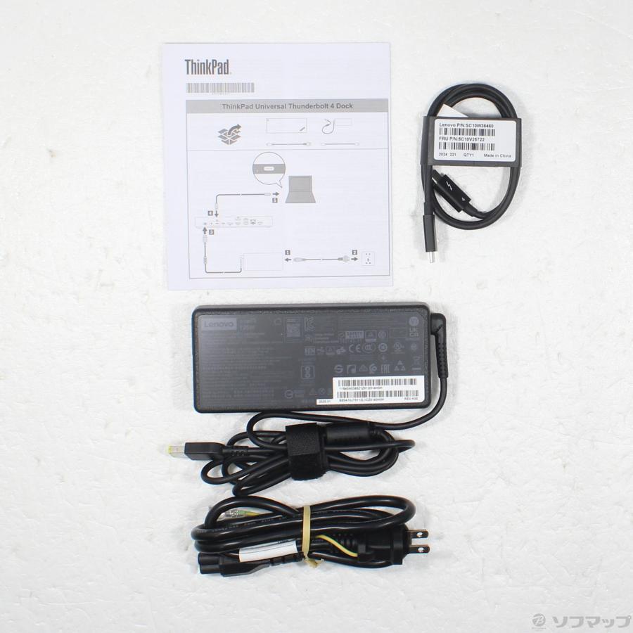 〔中古〕Lenovo(レノボジャパン)  ThinkPadユニバーサル Thunderbolt 4 ドッグ 40B00135JP | Lenovo | 05