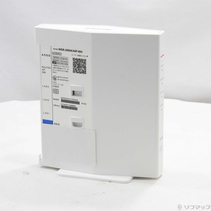 〔中古〕BUFFALO(バッファロー）  WSR-3000AX4P-WH ホワイト | BUFFALO | 04