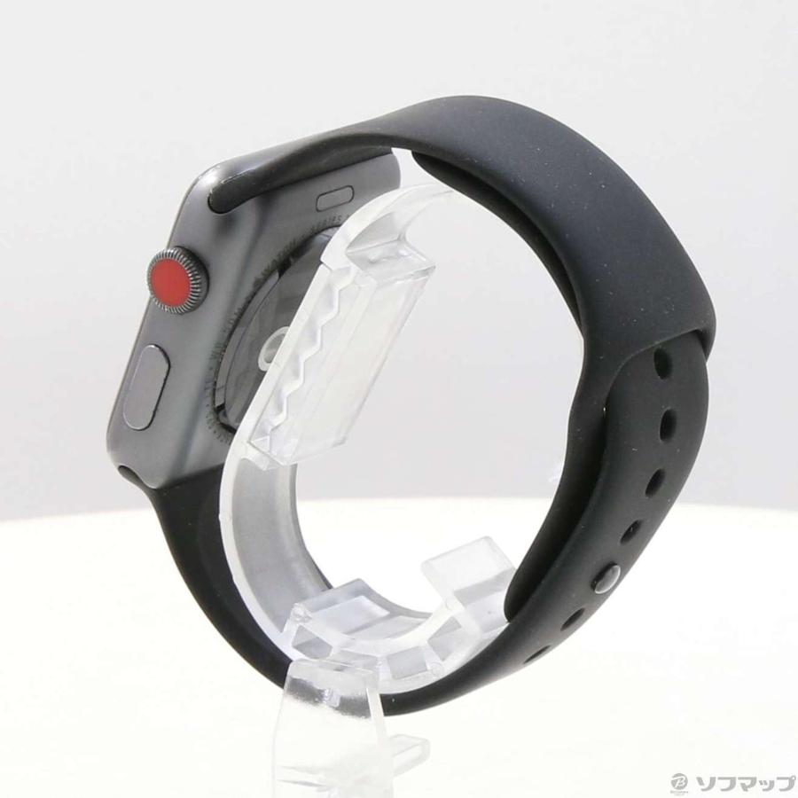 〔中古〕Apple(アップル)  Apple Watch Series 3 GPS + Cellular 42mm スペースグレイアルミニウムケース ブラックスポーツバンド | Apple | 02