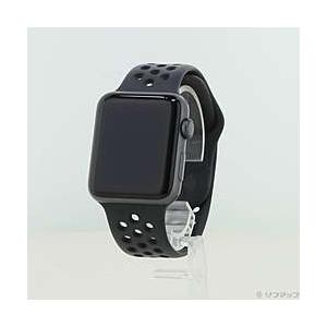 〔中古〕Apple(アップル)  Apple Watch Series 3 Nike+ GPS 42mm スペースグレイアルミニウムケース アンスラサイト／ブラックNikeスポーツバンド | Apple