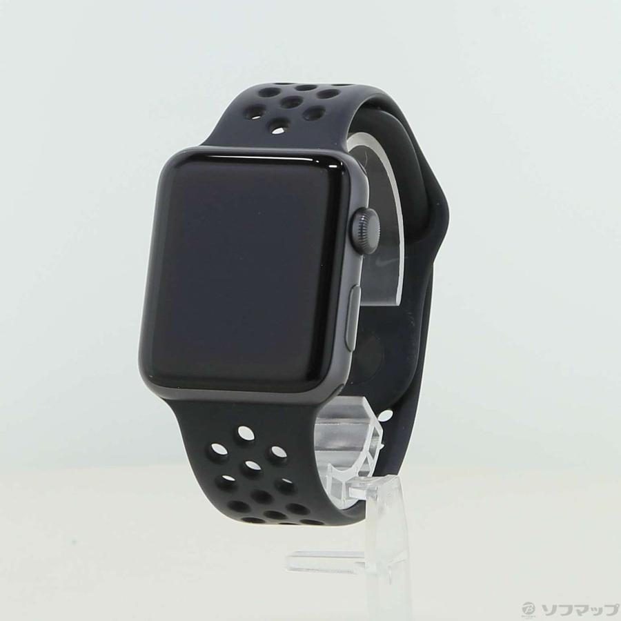 〔中古〕Apple(アップル)  Apple Watch Series 3 Nike+ GPS 42mm スペースグレイアルミニウムケース アンスラサイト／ブラックNikeスポーツバンド | Apple | 01