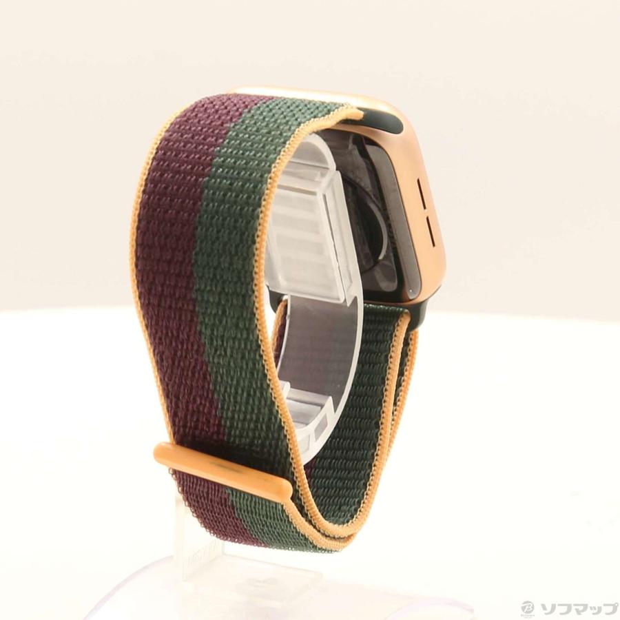 〔中古〕Apple(アップル)  Apple Watch SE 第1世代 GPS 44mm ゴールドアルミニウムケース ダークチェリー／フォレストグリーンスポーツループ | Apple | 03