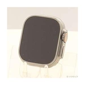 〔中古〕Apple(アップル)  Apple Watch Ultra GPS + Cellular 49mm チタニウムケース バンド無し | Apple