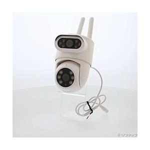 〔中古〕カシムラ  〔展示品〕 スマートカメラ 2眼／首振／防水 屋外用 フルHD対応 200万+200万画素 IP65対応 アプリで映像を確認 KJ-207 | Kashimura