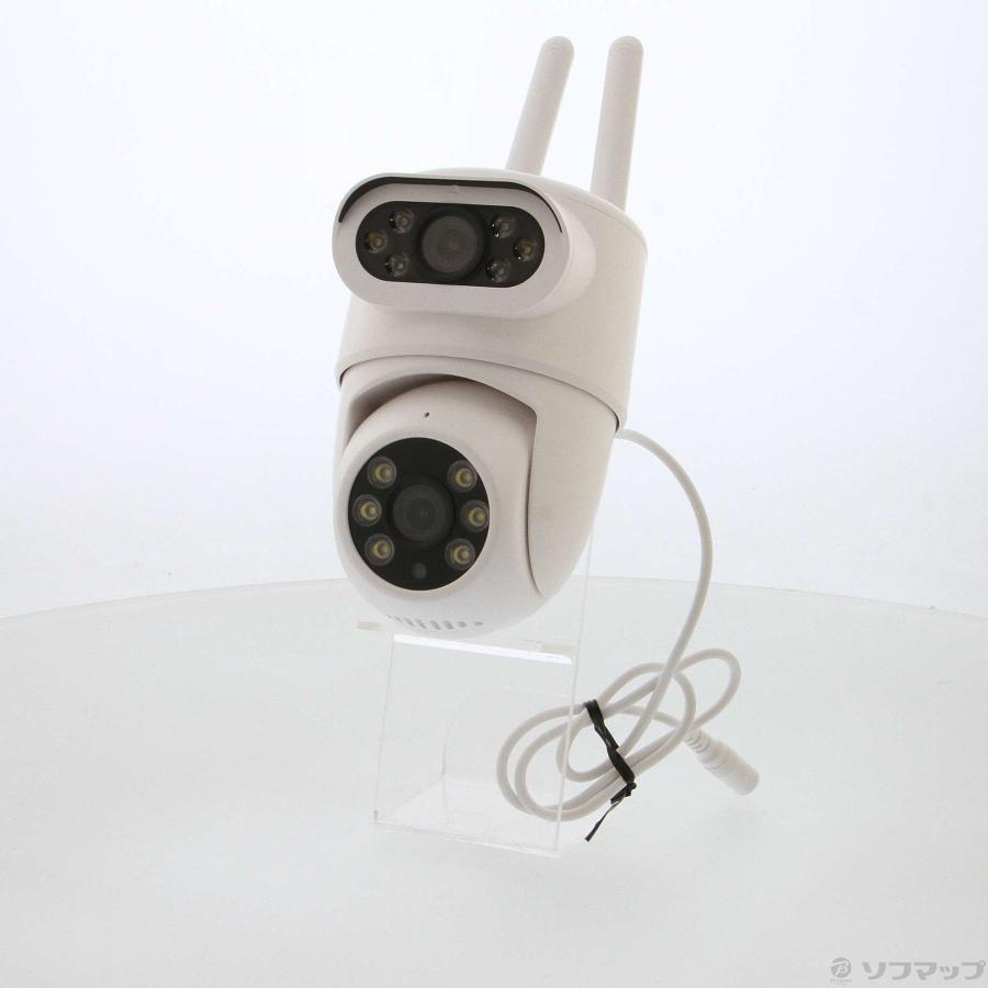 〔中古〕カシムラ  〔展示品〕 スマートカメラ 2眼／首振／防水 屋外用 フルHD対応 200万+200万画素 IP65対応 アプリで映像を確認 KJ-207 | Kashimura | 01