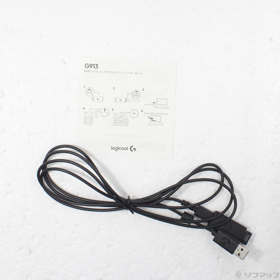 〔中古〕logicool(ロジクール)  〔展示品〕 G913 LIGHTSPEED Wireless Mechanical Gaming Keyboard-Clicky G913-CK | logicool | 05