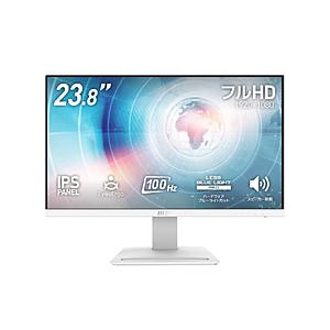 〔中古〕MSI(エムエスアイ)  〔展示品〕 PRO MP243XW ホワイト | MSI