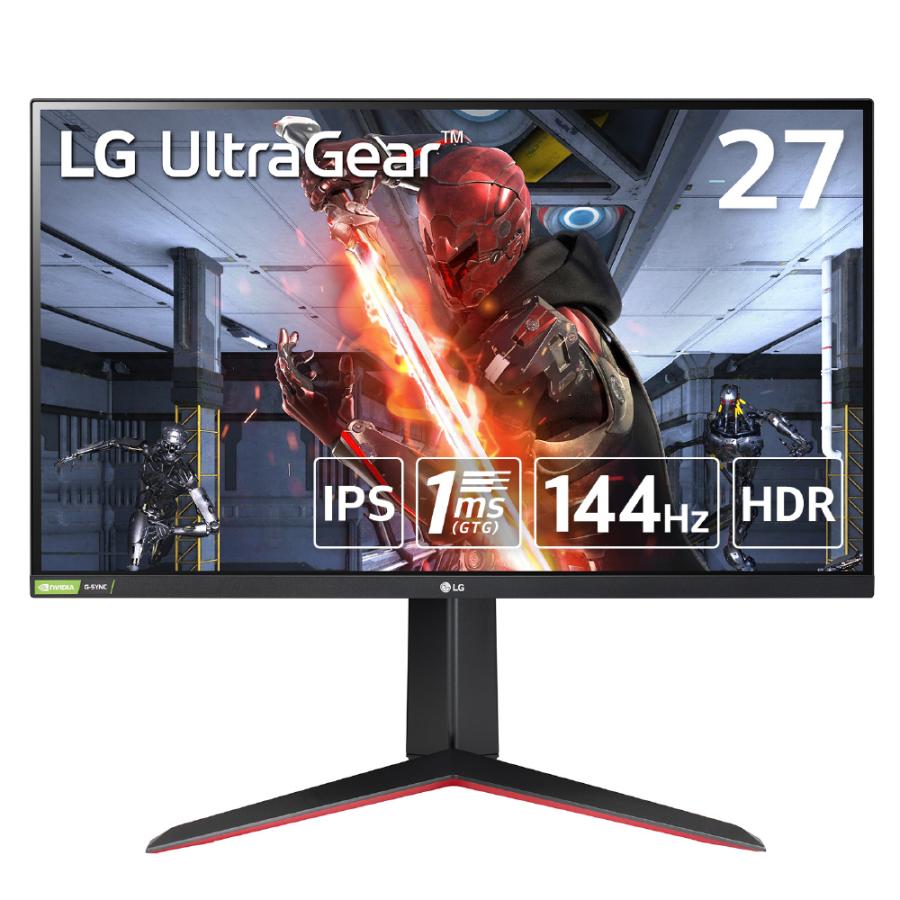 〔中古〕LG(エルジー)  〔展示品〕 27インチ UltraGear FHD IPS ゲーミングモニター 27GN65R-B | LGエレクトロニクス | 01