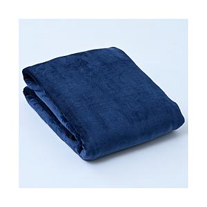 〔中古〕ヤマゼン  〔展示品〕 フランネル電気掛け敷き毛布 YAMAZEN ブルー YMK-FK45KK(BL) ［シングルサイズ ／掛・敷毛布］ | 山善