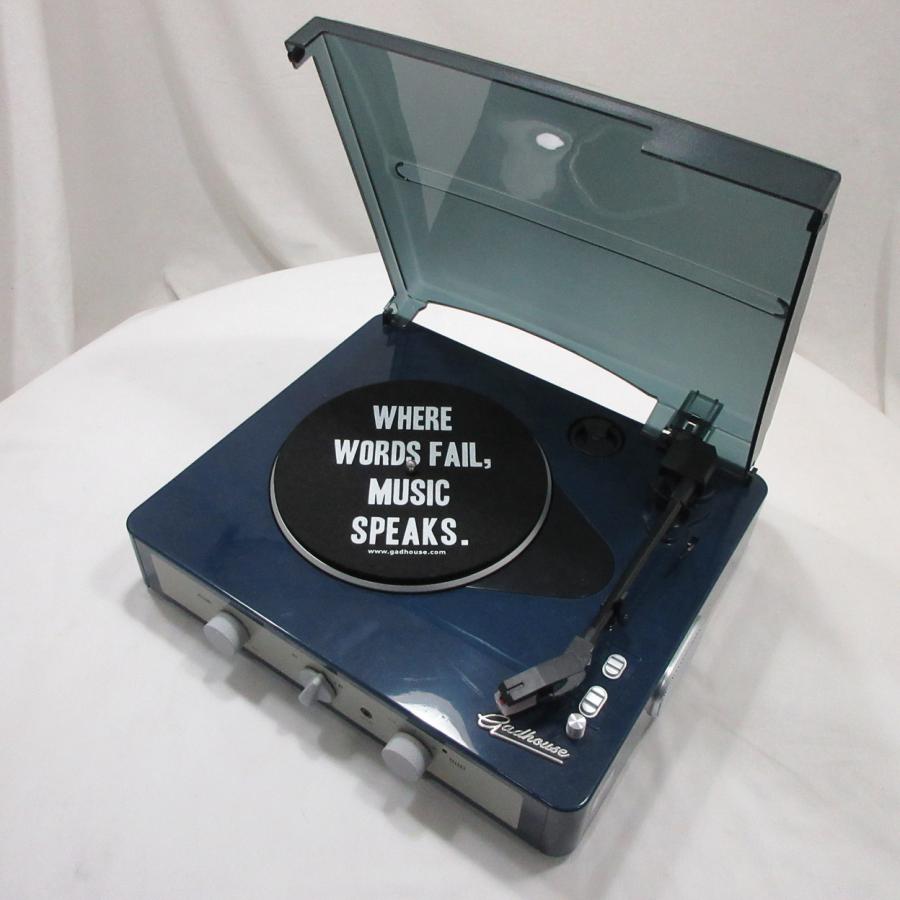 〔中古〕GADHOUSE  〔展示品〕 レコードプレーヤー Brad Retro GAD001004NV ネイビー |  | 01