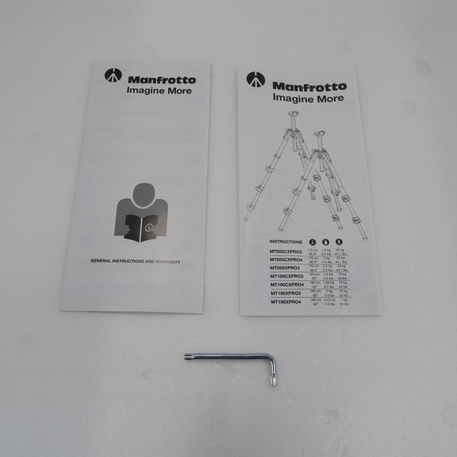 〔中古〕Manfrotto  〔展示品〕 MK190XPRO4-3W 190プロアルミニウム三脚4段+RC2付3ウェイ雲台キット 箱破損品 | Manfrotto | 02