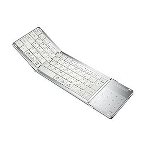 〔中古〕EWIN  〔展示品〕 三つ折りたたみ式ワイヤレスキーボード ホワイト EW-NTKB301 箱破損品 | 