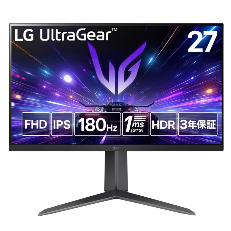 〔中古〕LG(エルジー)  〔展示品〕 UltraGear 27GS65F-B ブラック | LGエレクトロニクス | 01