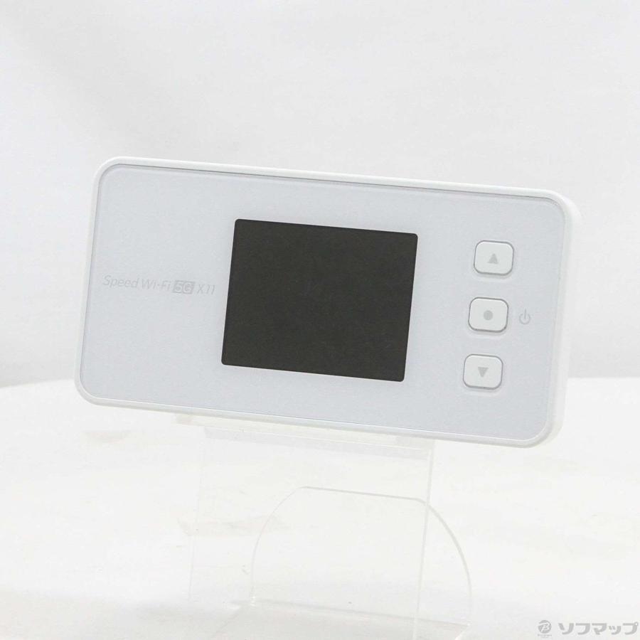 〔中古〕NEC(エヌイーシー)  Speed Wi-Fi 5G X11 NAR01SWU スノーホワイト WiMAX |  | 01