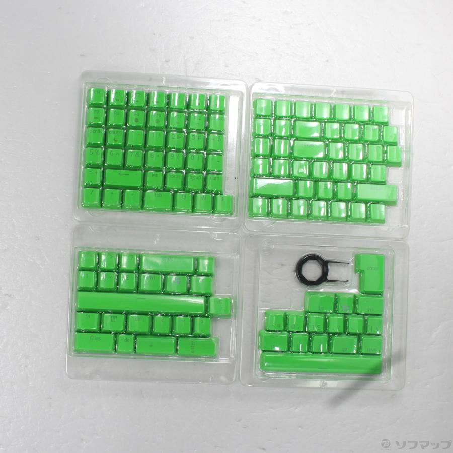 〔中古〕RAZER(レイザー)  PBTKeycap+Coiled Cable UPGRADE SET グリーン US RC21-01490700-R3M1 | Razer | 01