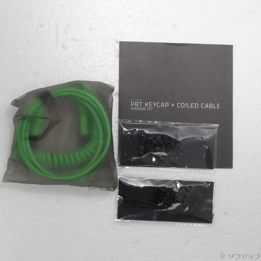 〔中古〕RAZER(レイザー)  PBTKeycap+Coiled Cable UPGRADE SET グリーン US RC21-01490700-R3M1 | Razer | 02