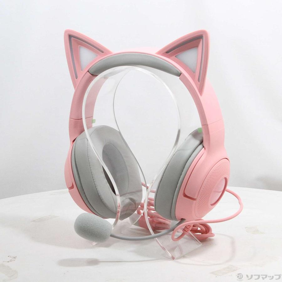〔中古〕RAZER(レイザー)  〔展示品〕 Kraken Kitty V2 ネコミミ Quartz Pink | Razer | 01