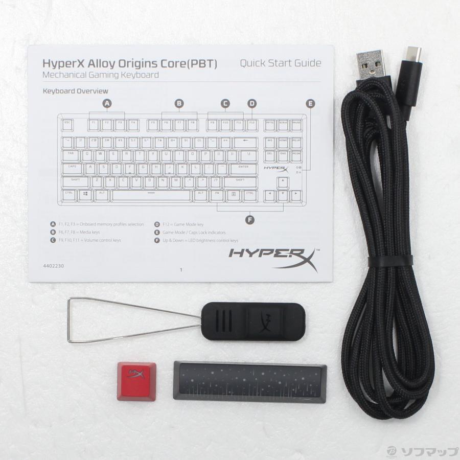 〔中古〕HYPERX  〔展示品〕 Alloy Origins Core PBT テンキーレス 赤軸 639N7AA#ABJ |  | 02