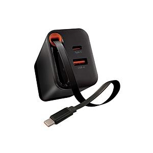 〔中古〕オズマ  〔展示品〕 リールケーブル一体型AC充電器 ACUCRC-65PQGBK 箱破損品 | osma