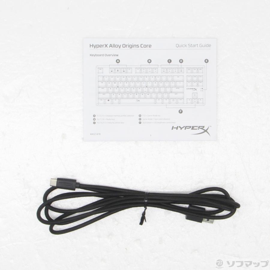 〔中古〕HYPERX  HyperX Alloy Origins Core RGB Mechanical Gaming Keyboard 4P5P3AJ#ABJ |  | 02