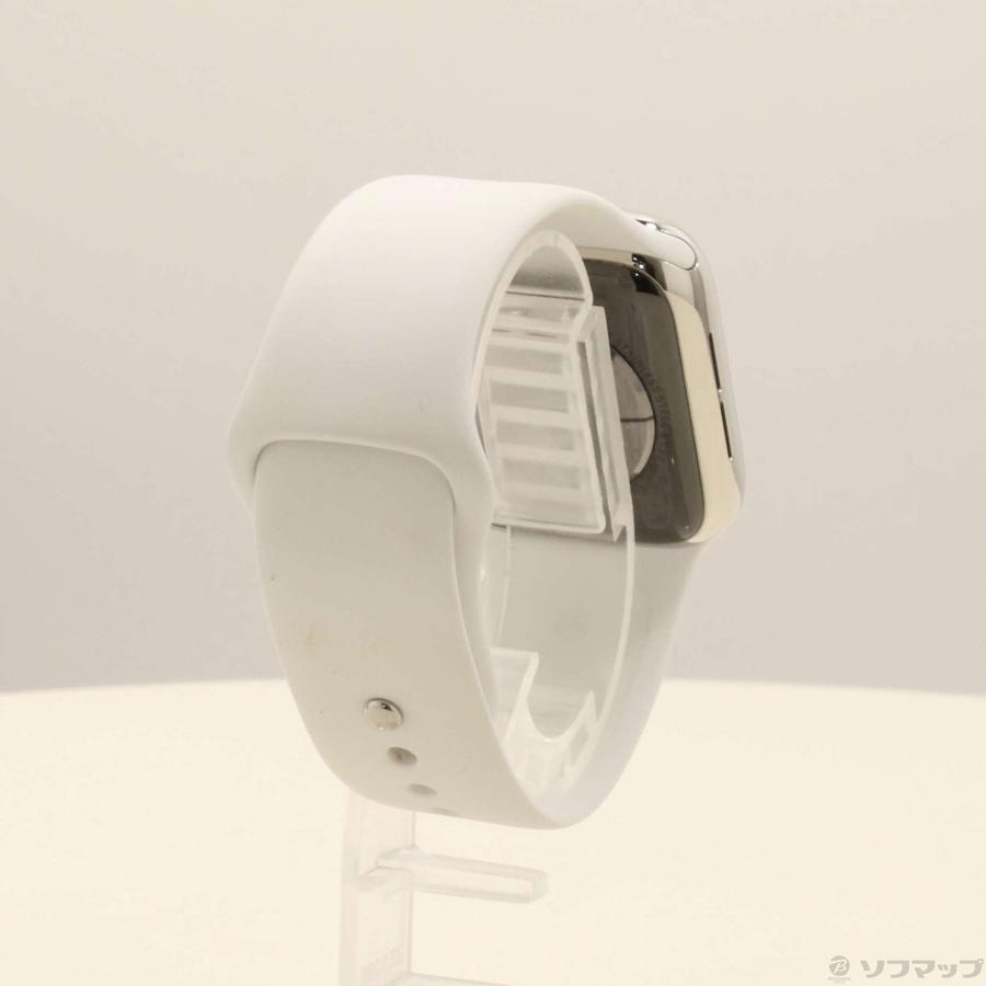 〔中古〕Apple(アップル)  Apple Watch Series 5 GPS + Cellular 40mm ステンレススチールケース ホワイトスポーツバンド | Apple | 03