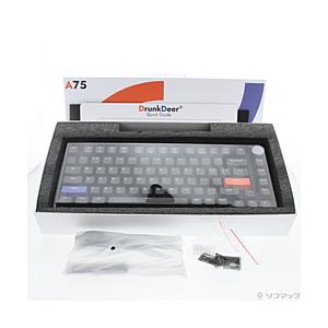 〔中古〕ＤＲＵＮＫＤＥＥＲ  〔展示品〕 DrunkDeer A75 Black(ABS Keycaps) 白軸 | 