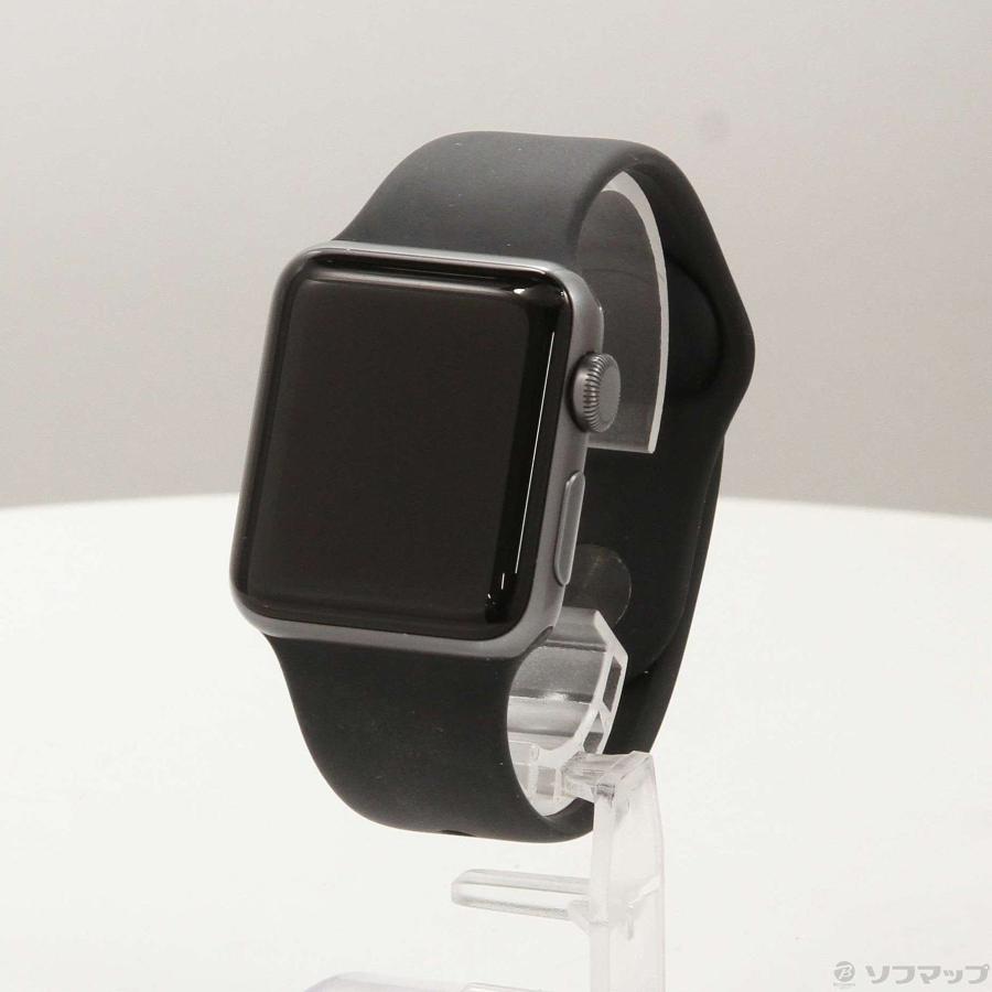 〔中古〕Apple(アップル)  Apple Watch Series 3 GPS 38mm スペースグレイアルミニウムケース ブラックスポーツバンド | Apple | 01