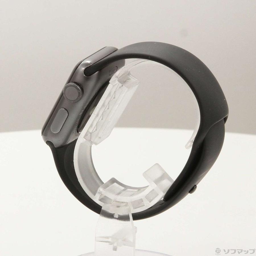 〔中古〕Apple(アップル)  Apple Watch Series 3 GPS 38mm スペースグレイアルミニウムケース ブラックスポーツバンド | Apple | 02