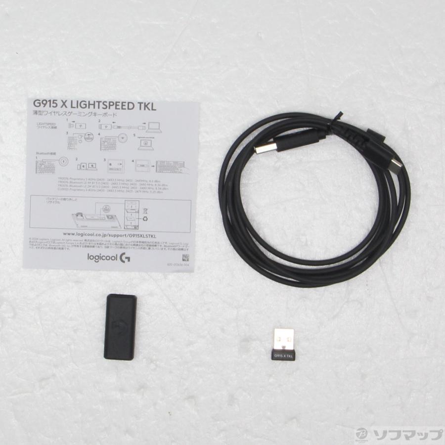 〔中古〕logicool(ロジクール)  G915 X LIGHTSPEED TKL リニア 赤軸 ブラック G915WLX-TKL-LNBK | logicool | 02