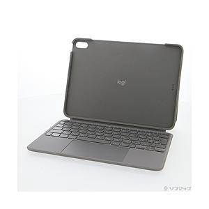 〔中古〕logicool(ロジクール) 11インチiPad Air(M2)、10.9インチ iPad Air(第5世代)用 キーボード一体型ケース Combo Touch iK1178GRA オックスフォードグレー | logicool
