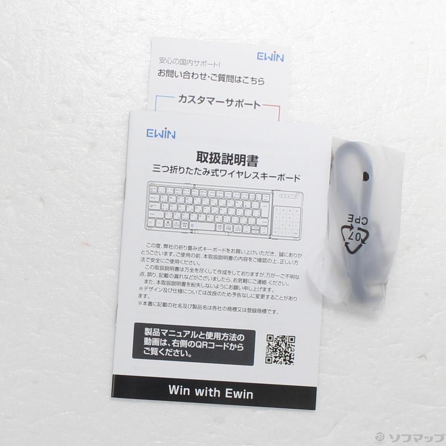 〔中古〕EWIN  〔展示品〕 三つ折りたたみ式キーボード EW-NTKB301 ブラック |  | 05